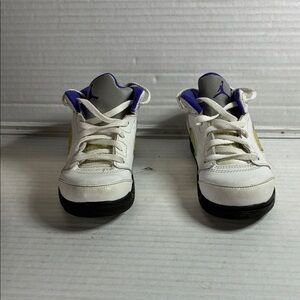 Kids White and Purple Sneakers USED (not box)
